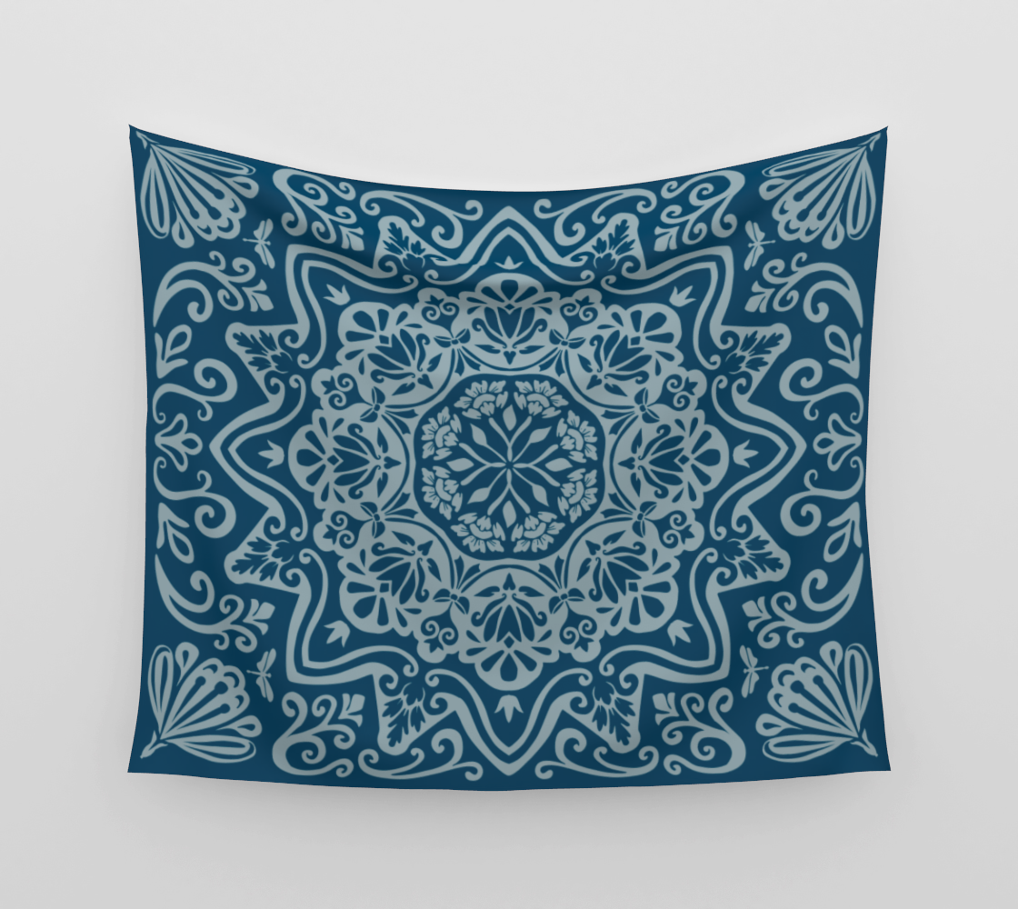 Meadow Tapestry - Indigo Dive
