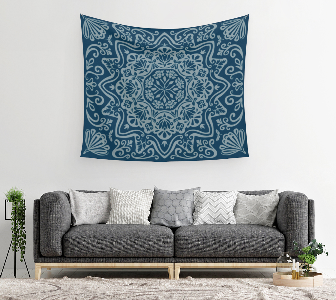 Meadow Tapestry - Indigo Dive