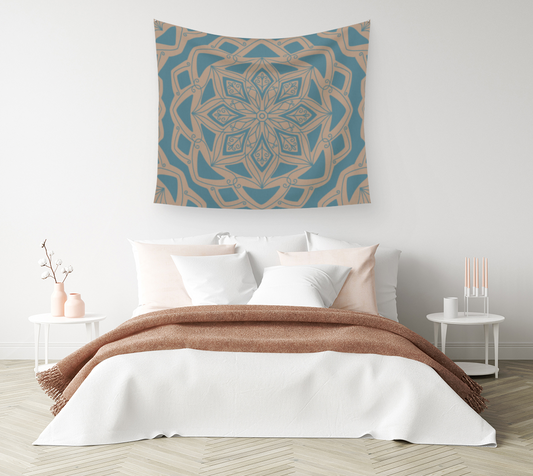 Rosette Tapestry - Ocean & Sand